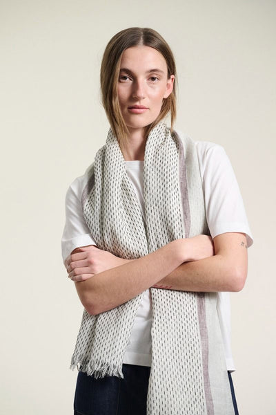 Stitch Tørklæde LILY WHITE STITCH - 261-5122-5750 Thumbnail