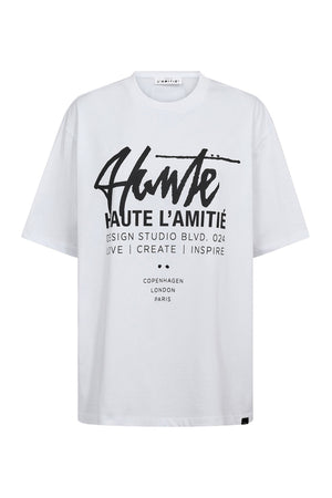 Studio Loose Tag Tee White - HL10758
