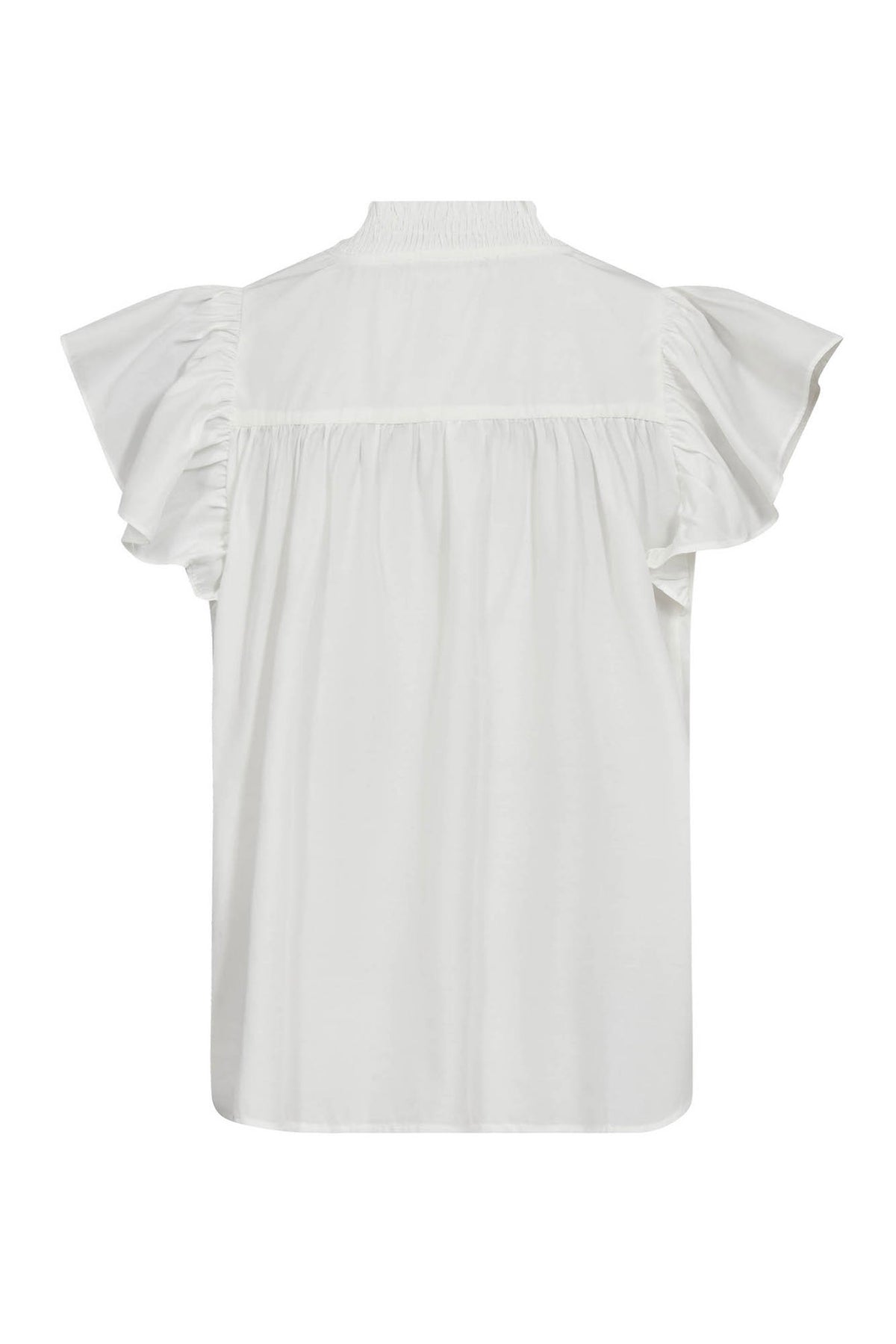 SunriseCC Frill SS V-Top 11-Off white - 45168