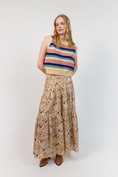 Sunsetll Maxi Skirt Flower Print - 26241-2006 Thumbnail