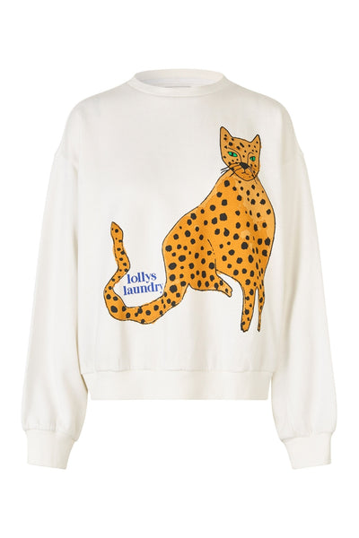 SydneyLL Leopard Sweatshirt LS 01 White - 25450-1068 Thumbnail