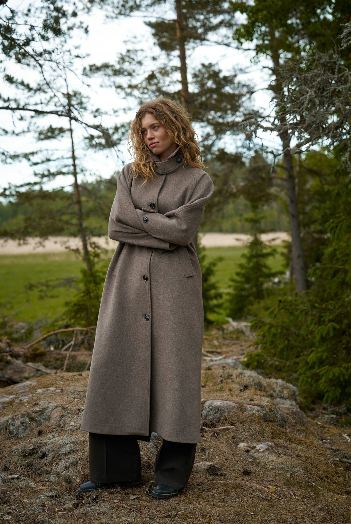 Keaton Wool Coat TAUPE - 165499