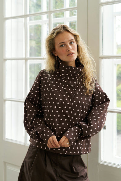 Callisa Dot Jacket Brown - 167353 Thumbnail