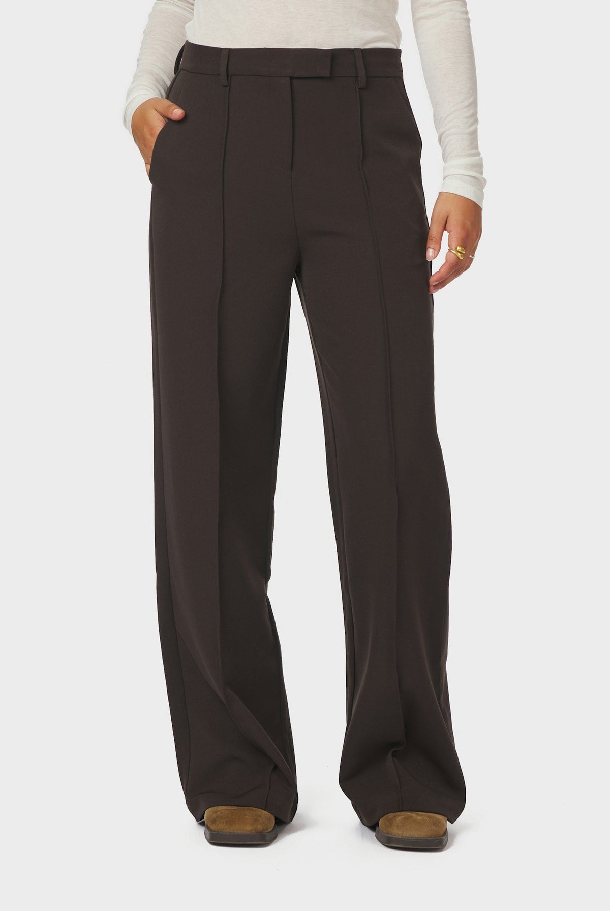 Sury Suit Pants Dark brown - 165815