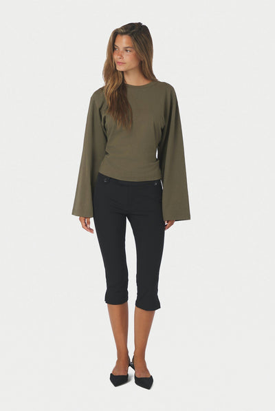 Shawnee Capri Stretch Pants Black - 171254 Thumbnail