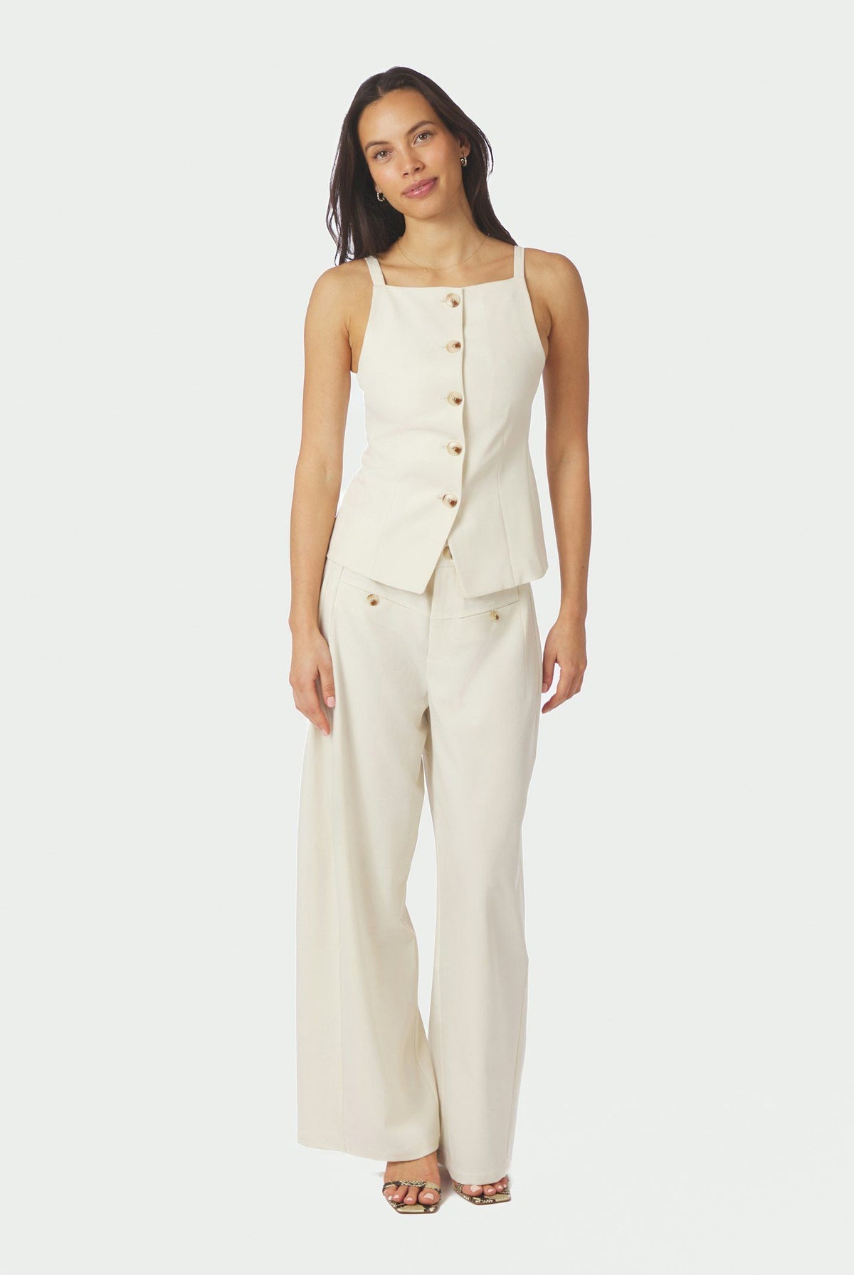 Kylie Structure Waistcoat OFF WHITE - 161620