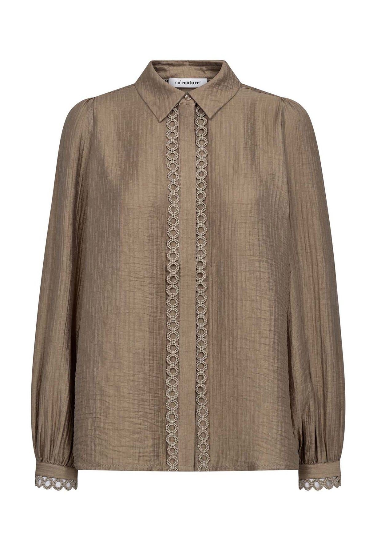 TassyCC Lace Shirt 2006-Taupe - 45014