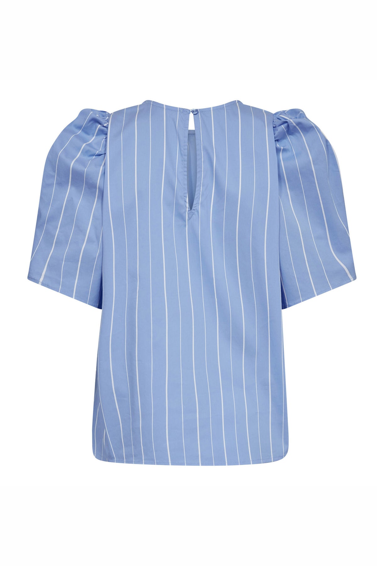 TeranCC Stripe SS Blouse 23-Pale Blue - 45076