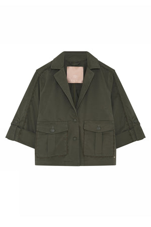 Thala, short trench coat 3215-Grape Leaf - 60311/6560