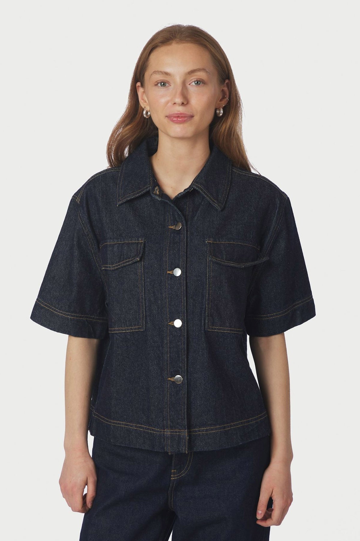 Tiki Denim Shirt DARK BLUE - 164303