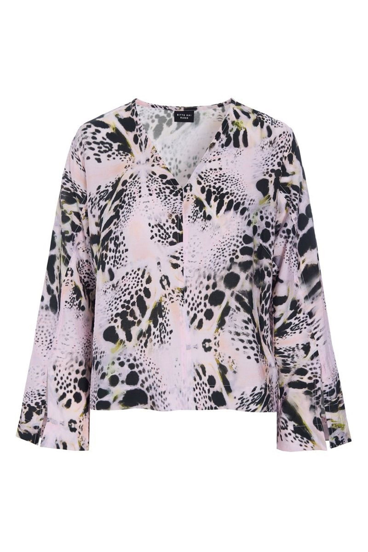 Tsuki bluse med v-hals KALEIDOSCOPE ORCHID - 262-2470-5712