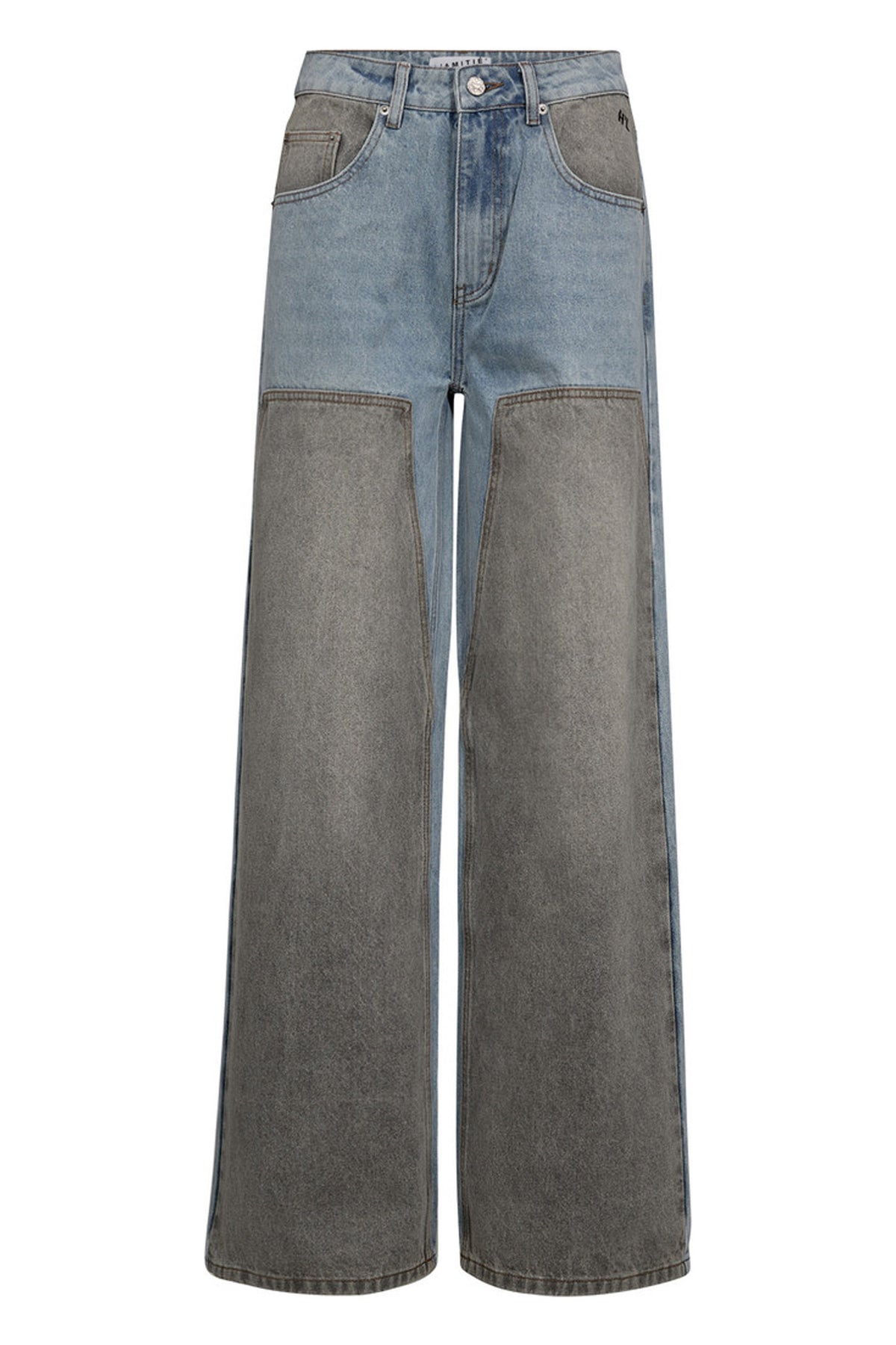 Two-Tone Patch Tall Jeans Blue/Grey Mix - HL10486