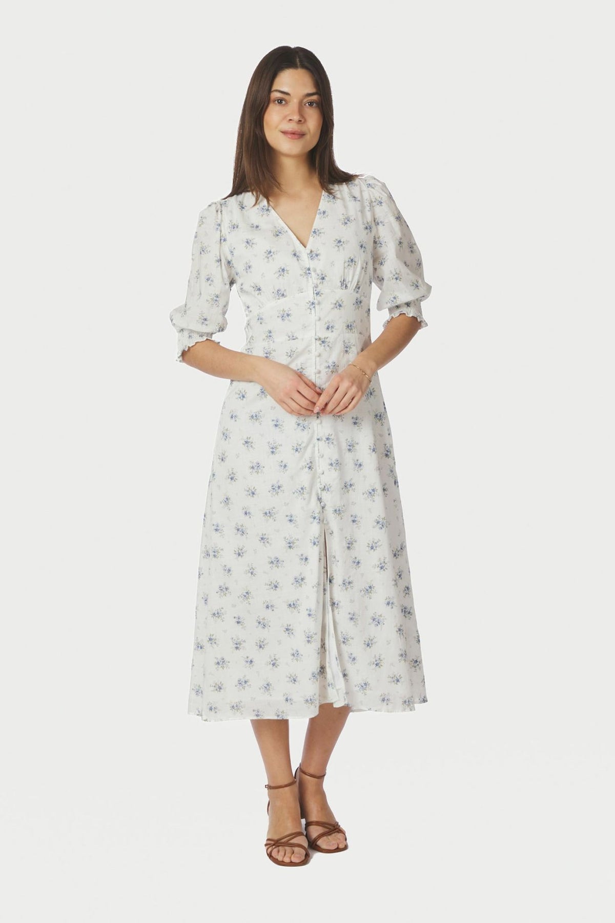 Valley Flowing Dress Light Blue - 169387
