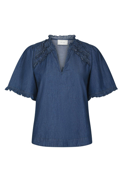 Wendia Denim Blouse Blue - 168895 Thumbnail