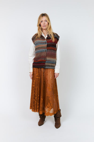 Collinsll Midi Skirt RUST - 26493-2035 Thumbnail