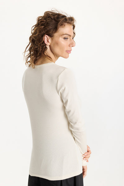 Yvonne t-shirt Creme - 16812 Thumbnail