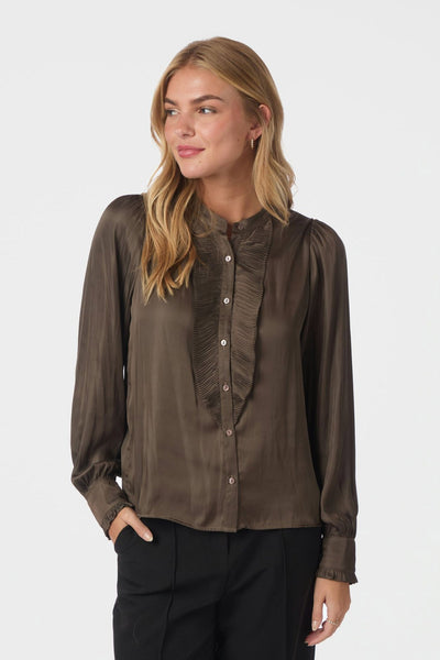 Zola Blouse Brown - 159058 Thumbnail