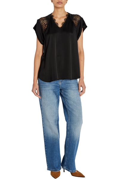 Weckiabbsynje Blouse Black - BBW4853 Thumbnail