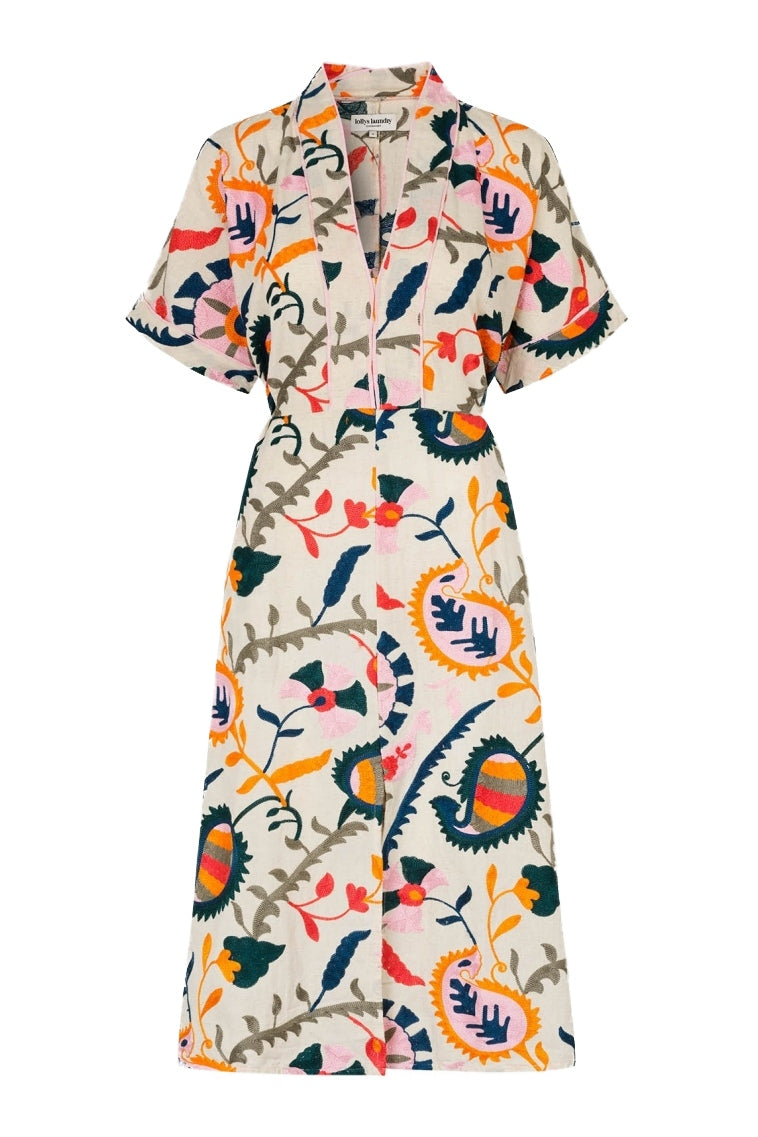 JamieLL Maxi Dress 3/4 70 Multi - 26445-3006