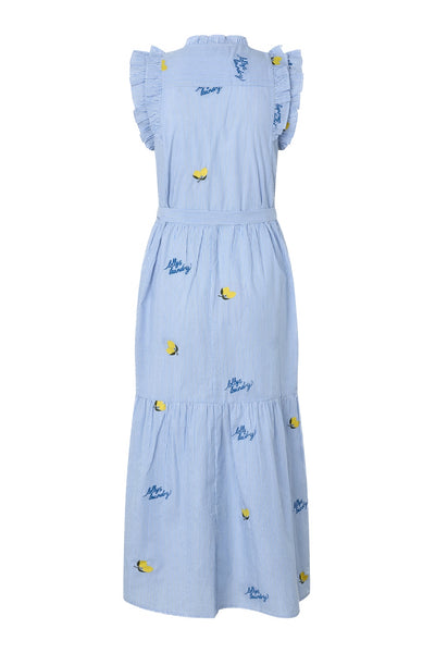 HarrietLL Maxi Dress SL 22 Light Blue - EX00008-3001 Thumbnail