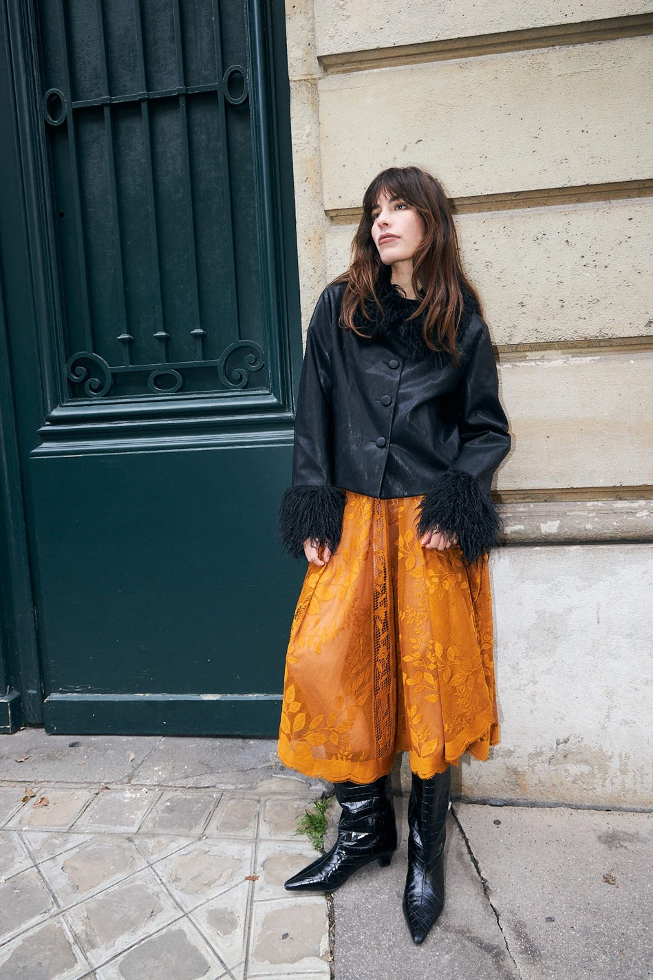 Collinsll Midi Skirt RUST - 26493-2035
