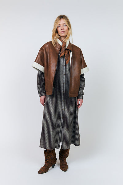 Samall Coat Sl Brown - 26486-7007 Thumbnail